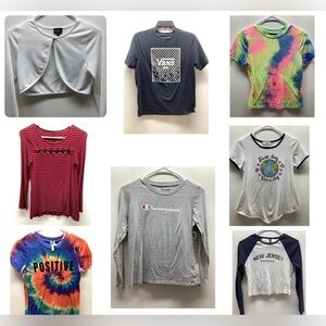 Girls Bundle of Tops Size 10/12 (bundle 8pcs) Preloved